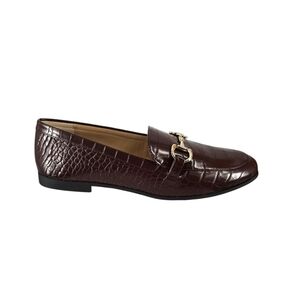 ALFANI Women's Gayle Loafers - Chocolate croc - size 8.5 - NWB